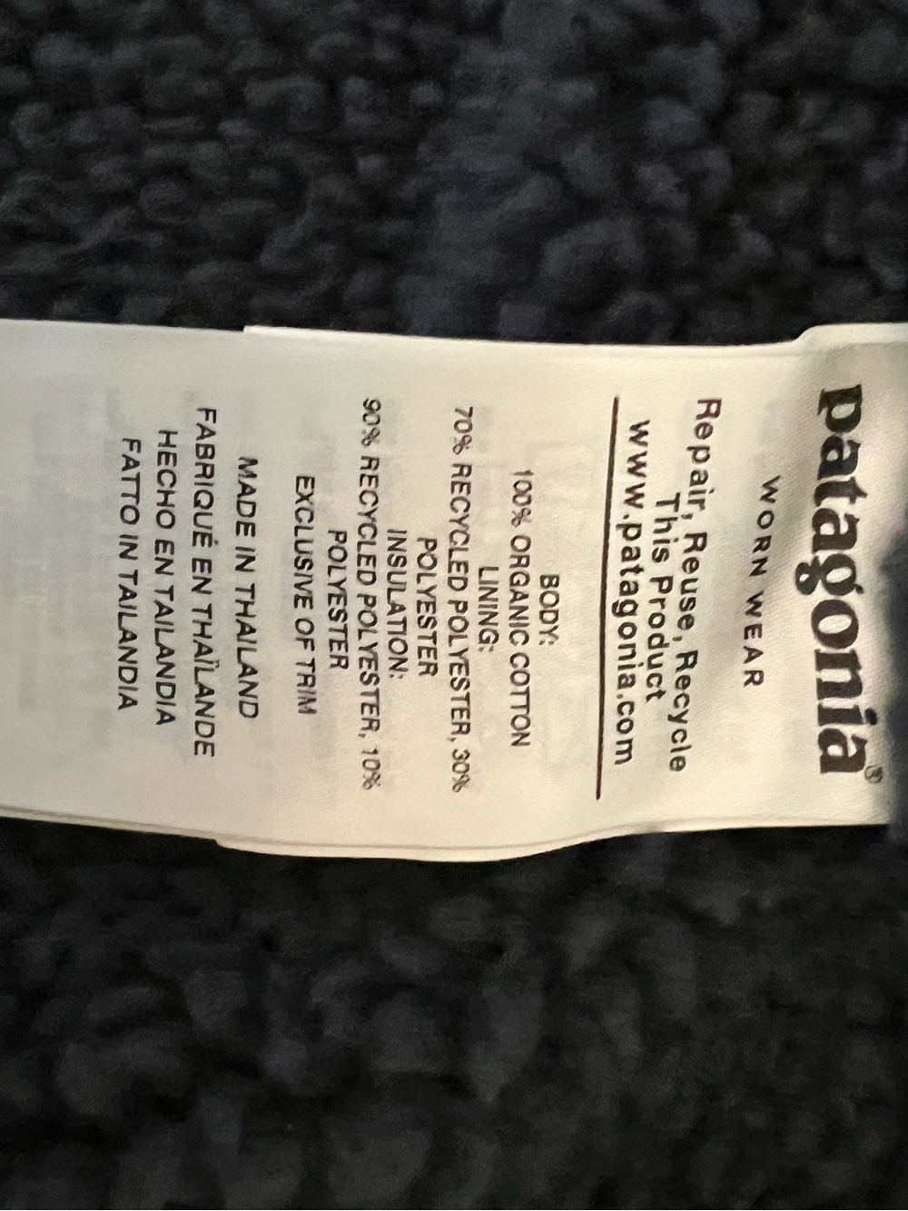 Patagonia Women’s Prarie Dawn Insulated Fleece-Lined Parka Smolder Blue Medium - Picture 8 of 9